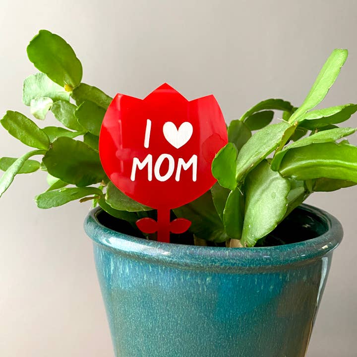 Mother's Day Plant Stake - Tulip for wholesale by Atomic Kraftworks