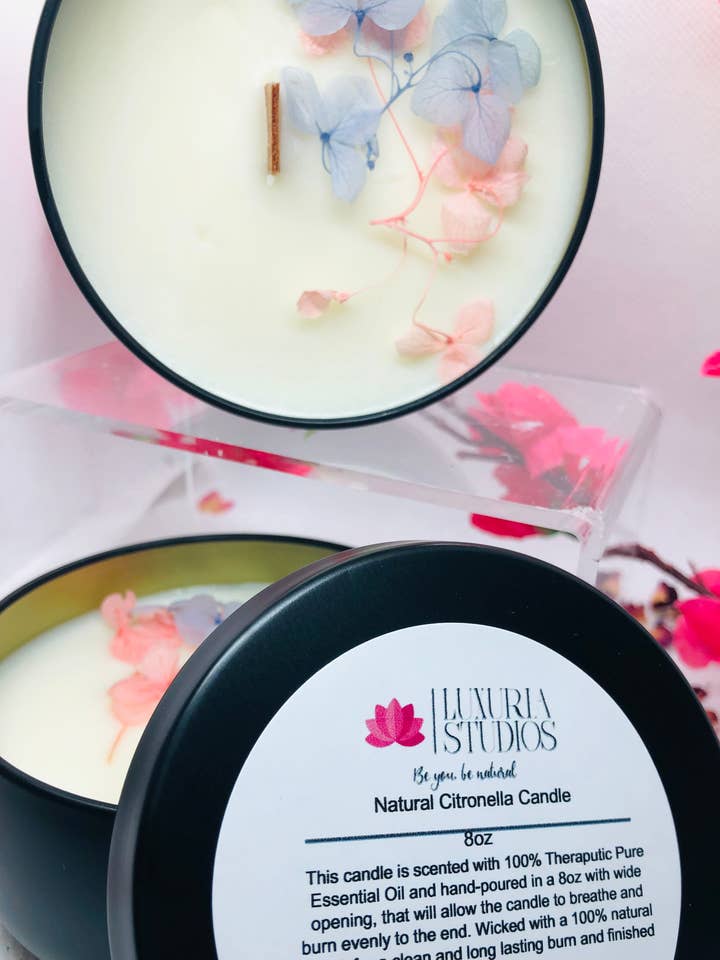 Natural Citronella Candle for wholesale by Luxuria Studios