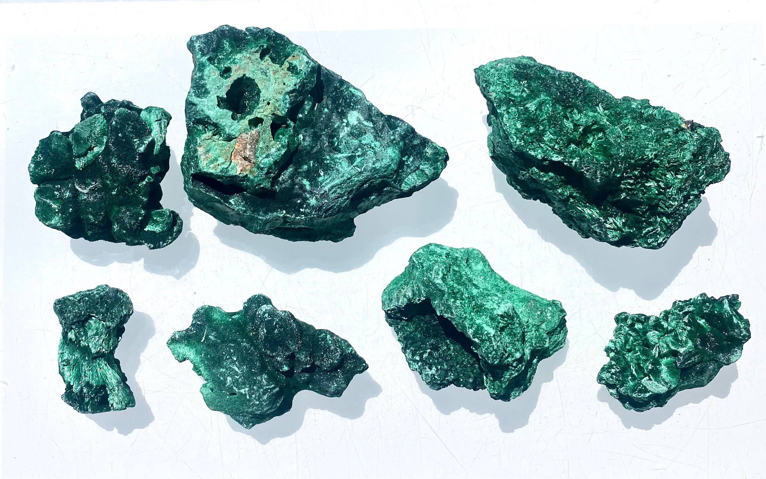 KayleeNYC - Wholesale Spiritual Stone/Crystal - Wholesale Lot 2 Lbs Natural Velvet Fibrous Malachite Raw Cry2