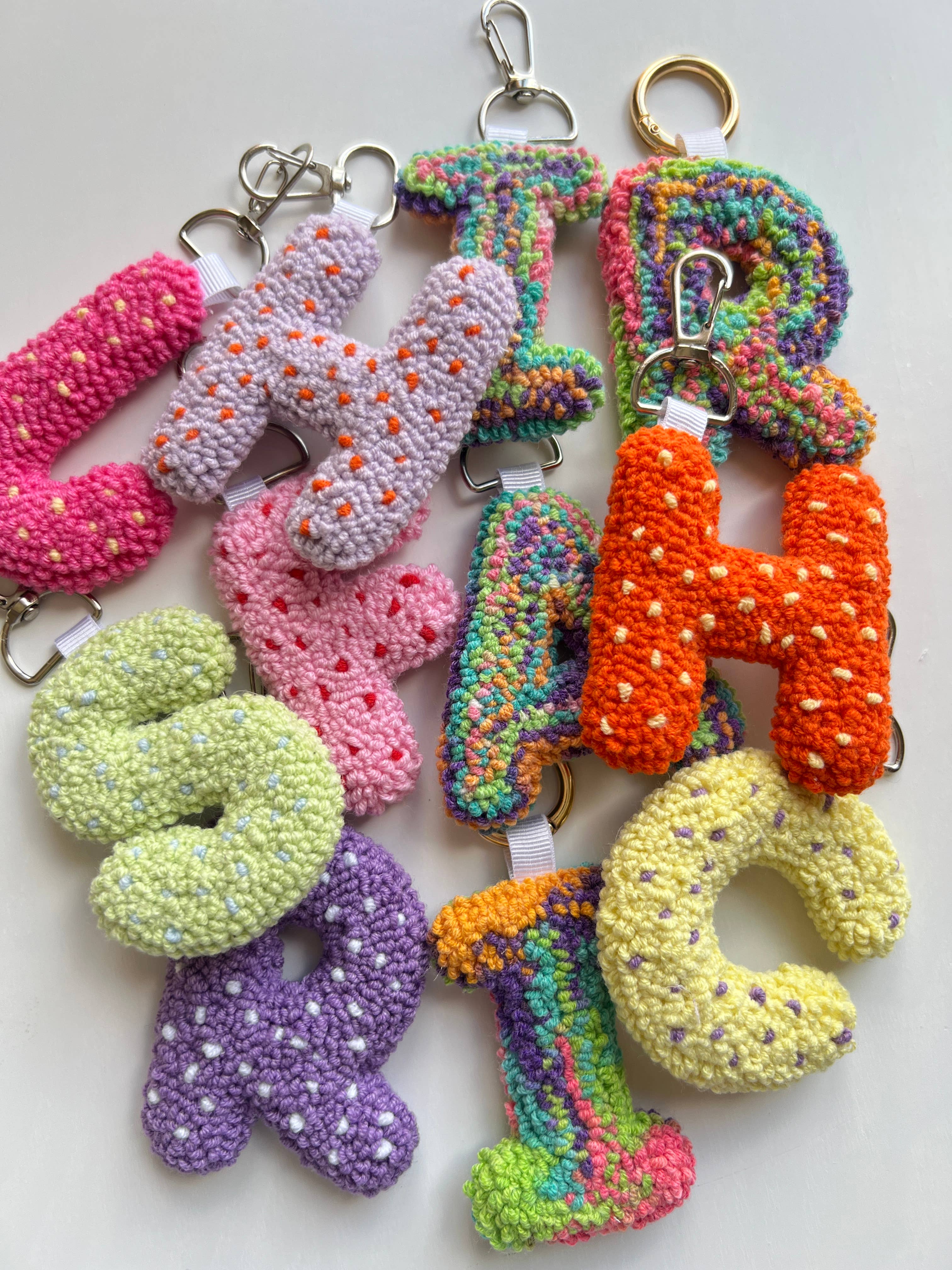 EmbroiderywithAycan - Wholesale Keychain – Women's - Letter Keychains, Handmade Initial Keychains4