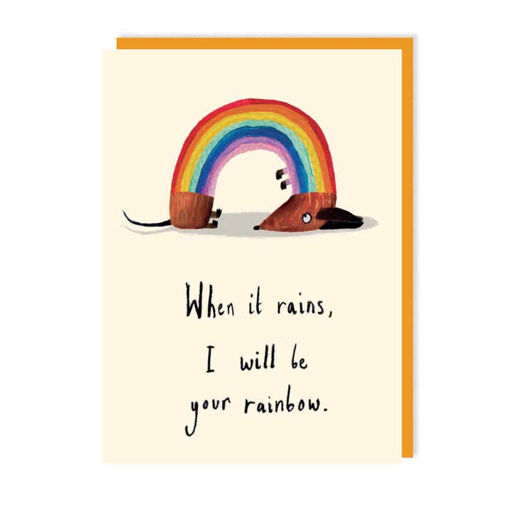 Regnbågshund Vänskaps Gratulationskort för wholesale av Charley Rabbit Cards