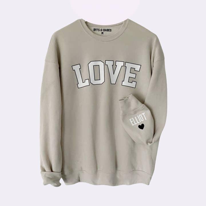 LIEFDE OP DE MANCHET ♡ neutrale liefdestrui met gepersonaliseerde manchet voor wholesale door BFFS & BABES