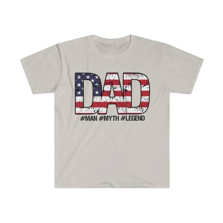 Dad USA Man Myth Legend Tee for wholesale by Playeras