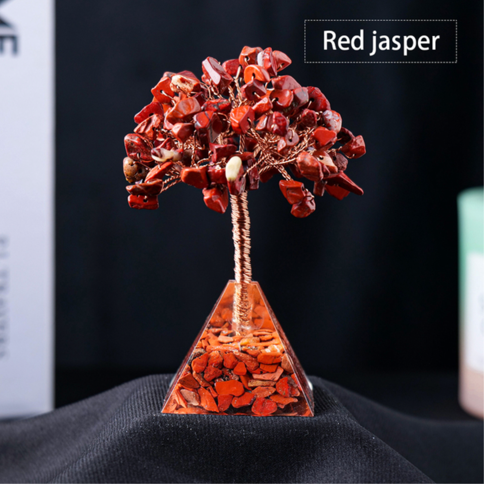 Crystolver (We Cover All Import Fees) - Vente Décorations de table - Arbre de la Fortune en Cristal Naturel avec Base en Pyramide7