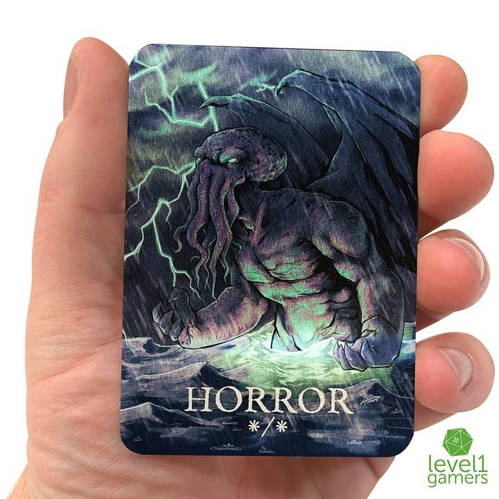 Horror Cthulhu - Metal Token Magic Card for wholesale by Level 1 Gamers