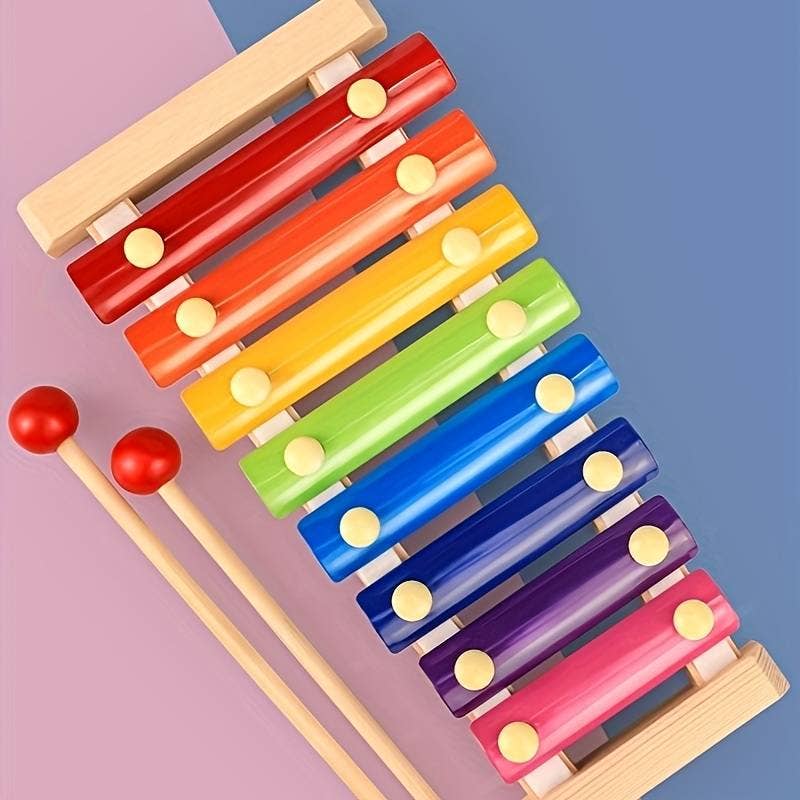 NHP International - Wholesale Musical Toy - Kids & Baby - Kids toys - Multi colour wooden with metal xylophones3