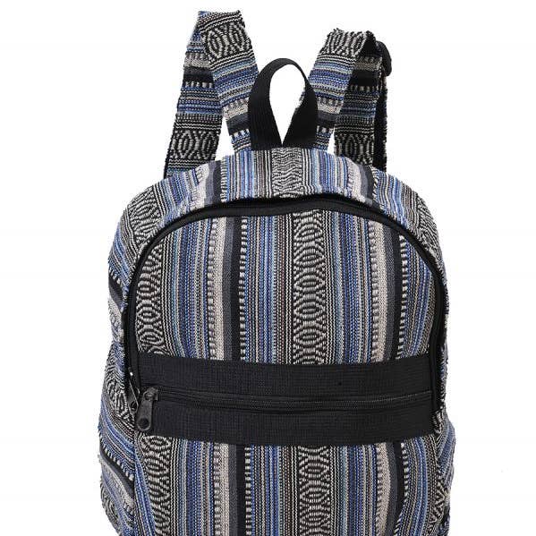 The Collection Royal / Royal Handicrafts - Wholesale Backpack - Women's - Geometric Tribal Jacquard Bohemian Hippie Boho Backpack