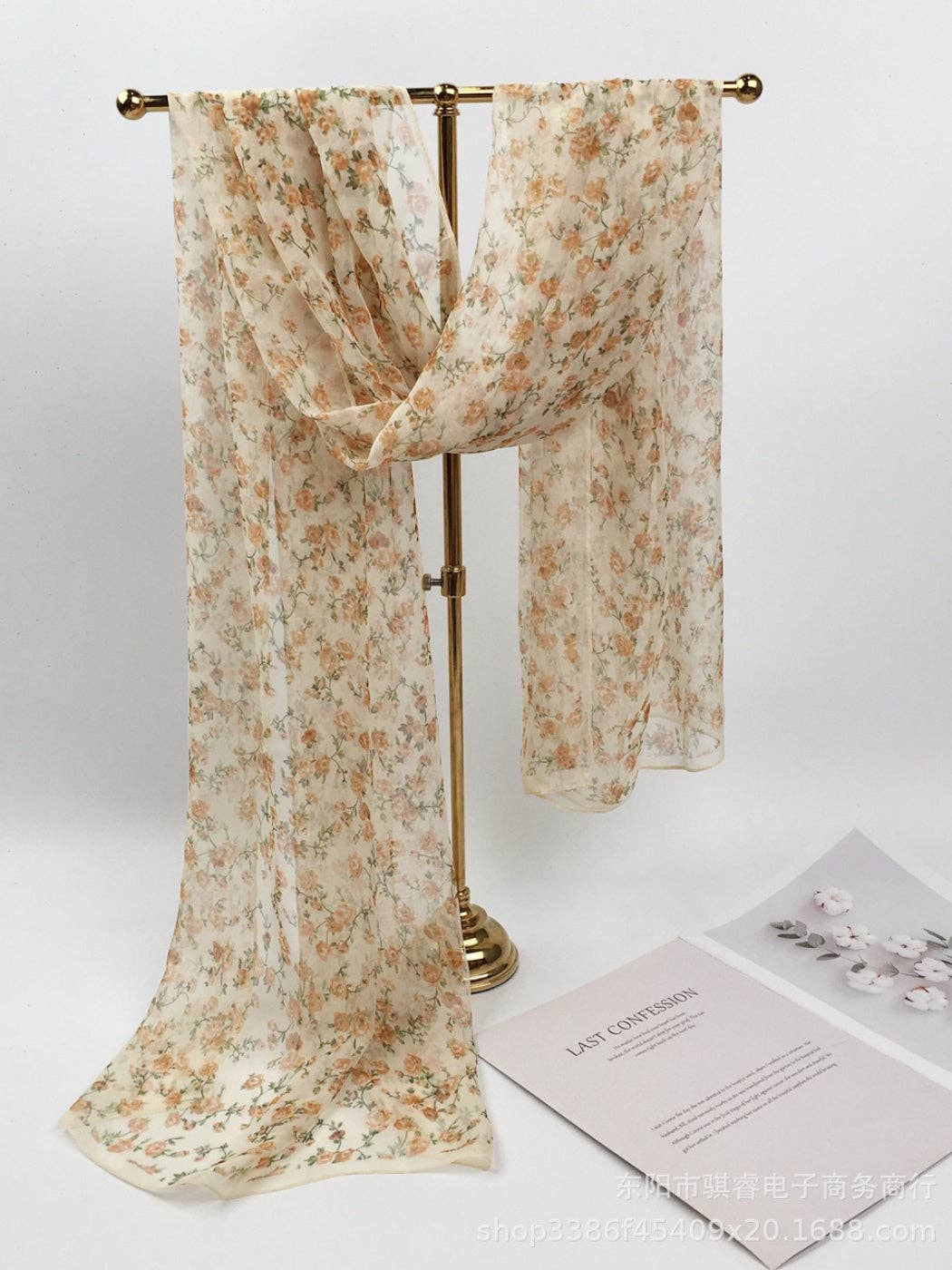 Funkyrel® Atzbranding Limited - Venta al por mayor Bufanda - Mujer - Scarvii - Pañuelo y Chal con Estampado Floral12