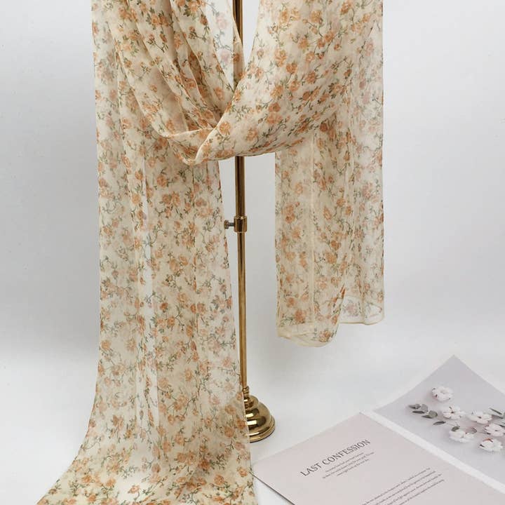 Funkyrel® Atzbranding Limited - Vente Écharpe – femme - Scarvii - Écharpe et Châle à Imprimé Floral12