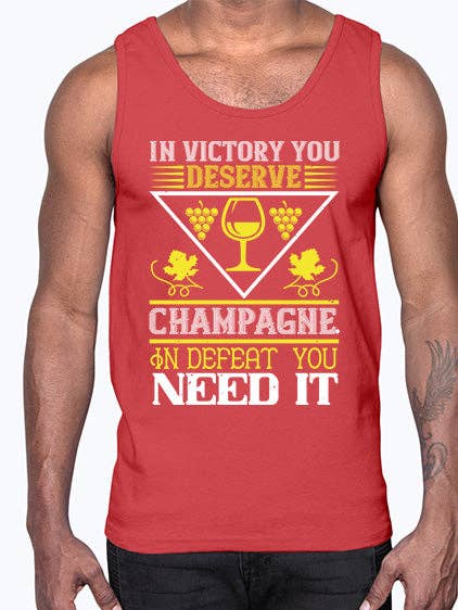 in vittoria meriti champagne 1198#- vino- Canotta di cotone per la vendita all'ingrosso da parte di tshirt unlimited