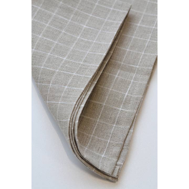 Linen Way Inc. - Wholesale Dinner & Cloth Napkin - Finestra Linen Napkins - Ivory & Natural, Set of 4