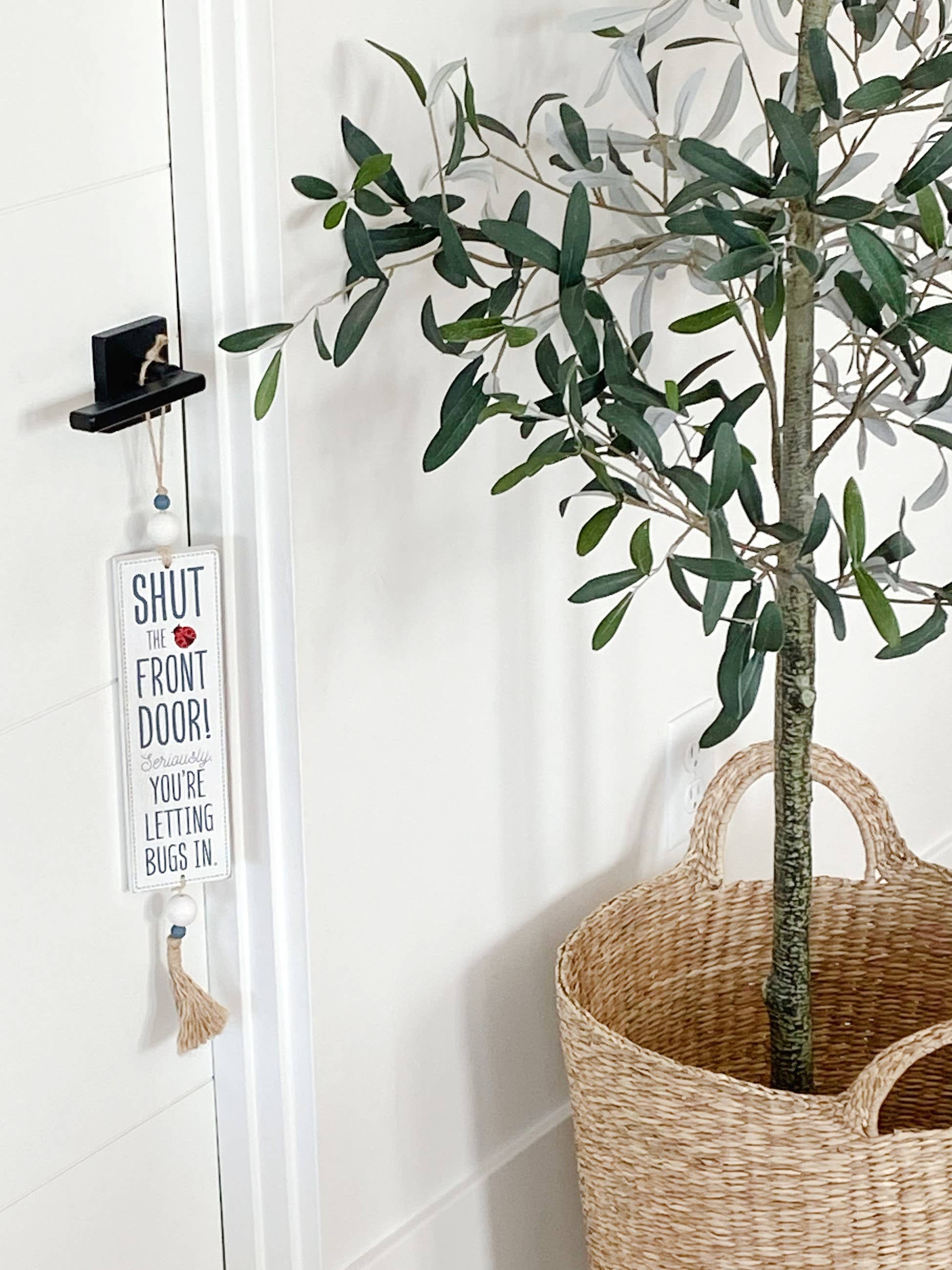 Devanie At Home (Formerly Adams & Co.) - Wholesale Sign - 45152 - 3x16 hang wood sign (FLAG/SHUT) Americana  CLEARANCE1