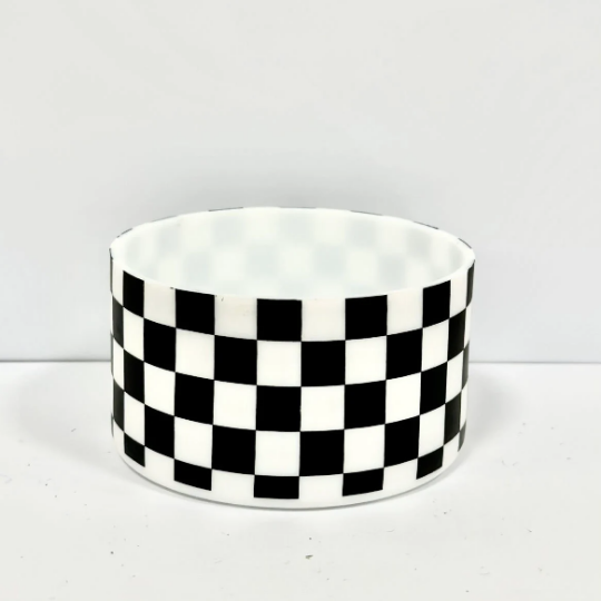 TheSaltyChic - Wholesale Drink Huggers & Koozies - Checkmate Silicone Tumbler Boot0