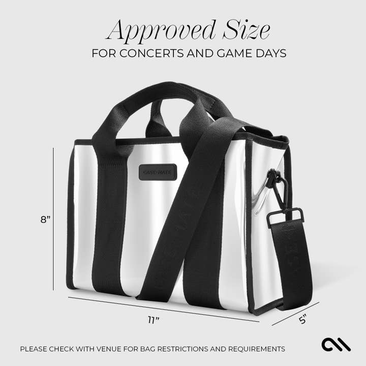 Case-Mate - Wholesale Tote Bag - Women's - Case-Mate Silver Chrome Mini Zip Tote Bag9