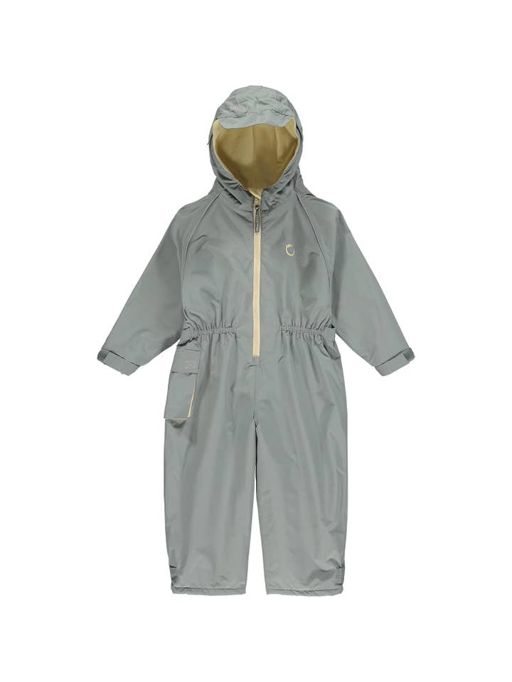 Hippychick – wholesale Jumpsuit – Kids – HC Waterproof Fleeced All-In-One Cool Grey 3-4 Years