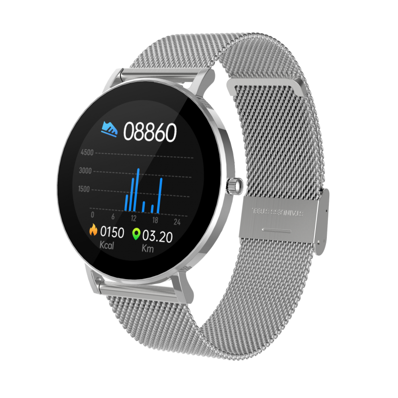 DCU TECNOLOGIC - Wholesale Wrist Watch - Men's - BOULEVARD SILVER SMARTWATCH1