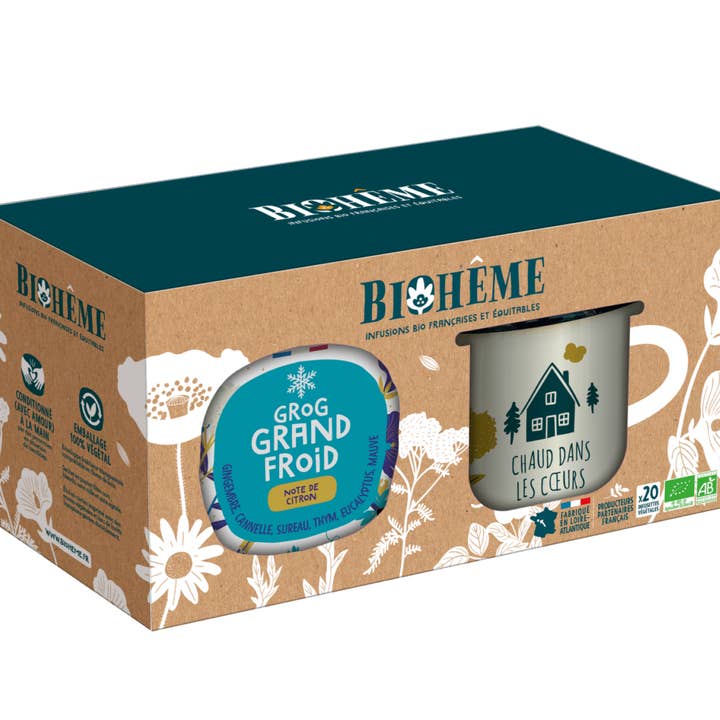 Biohême - Wholesale Gift Box - Mug & Grog Cold Weather Set - x20 Organic Infusions0