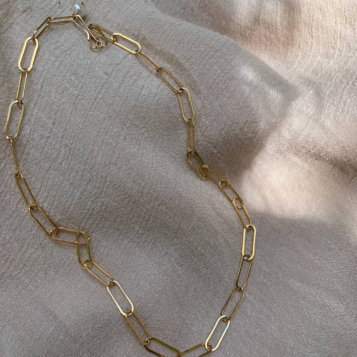 Georgia Marie Designs – wholesale Link & chain necklace – Paperclip Chain Necklace • 14K Goldfilled Paperclip Chain • Thick Gold Necklace • Heavy Chain Necklace • Gold Layering Necklace • Gold*