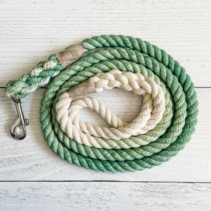 Forest Dog Leash // Cotton Rope Lead for wholesale by Downtown Dog