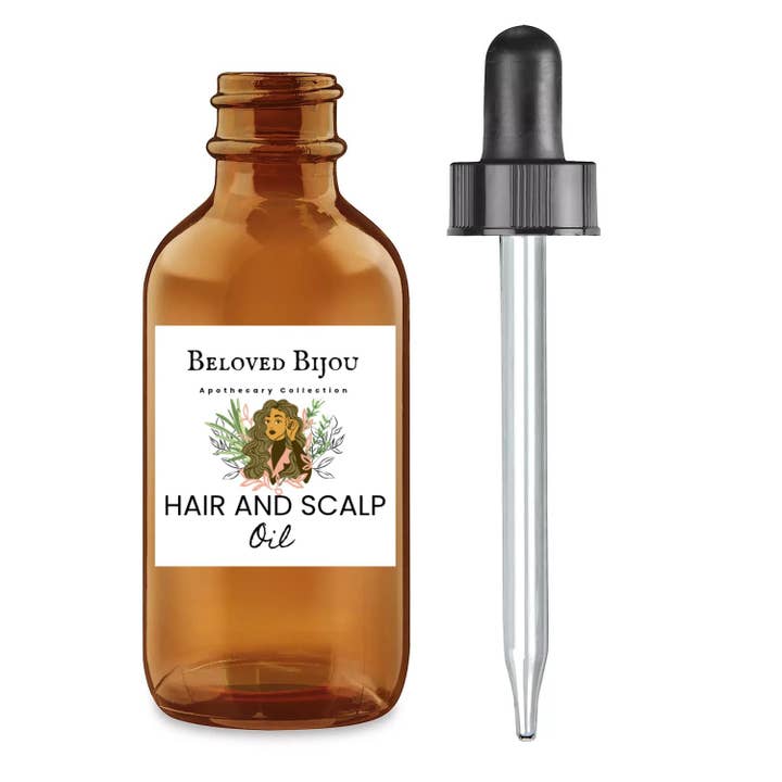 Hair and Scalp Oil for wholesale by Beloved Bijou Adornments and Apothecary