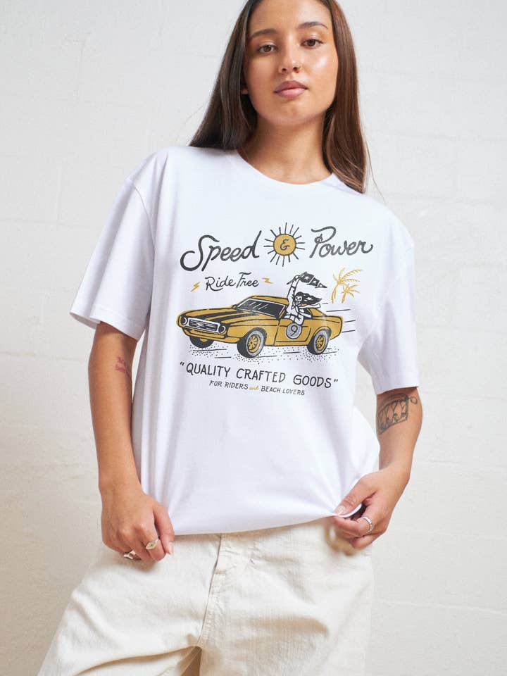 Threadheads - Wholesale Screen printed t-shirt – Men′s - Speed & Power T-Shirt1