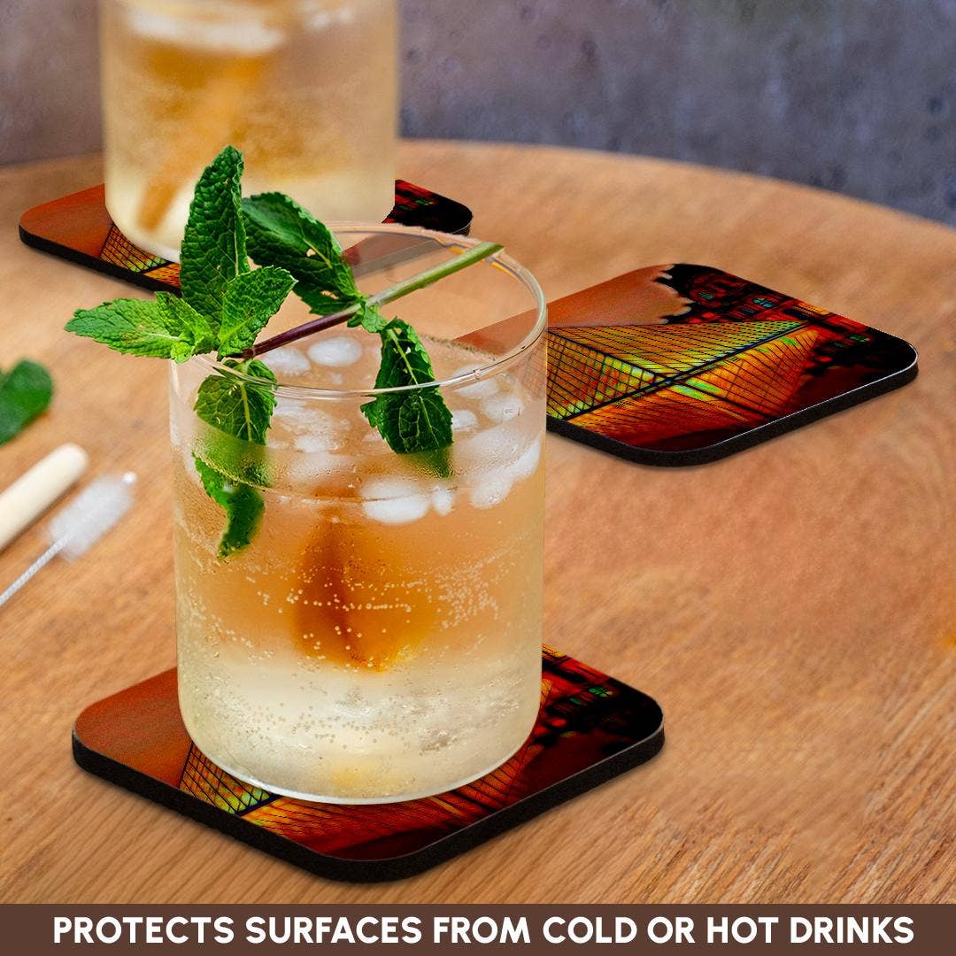 3dRose - Wholesale Coasters - 3dRose, The Louvre Image Of Light Infused Painting, Coaster9