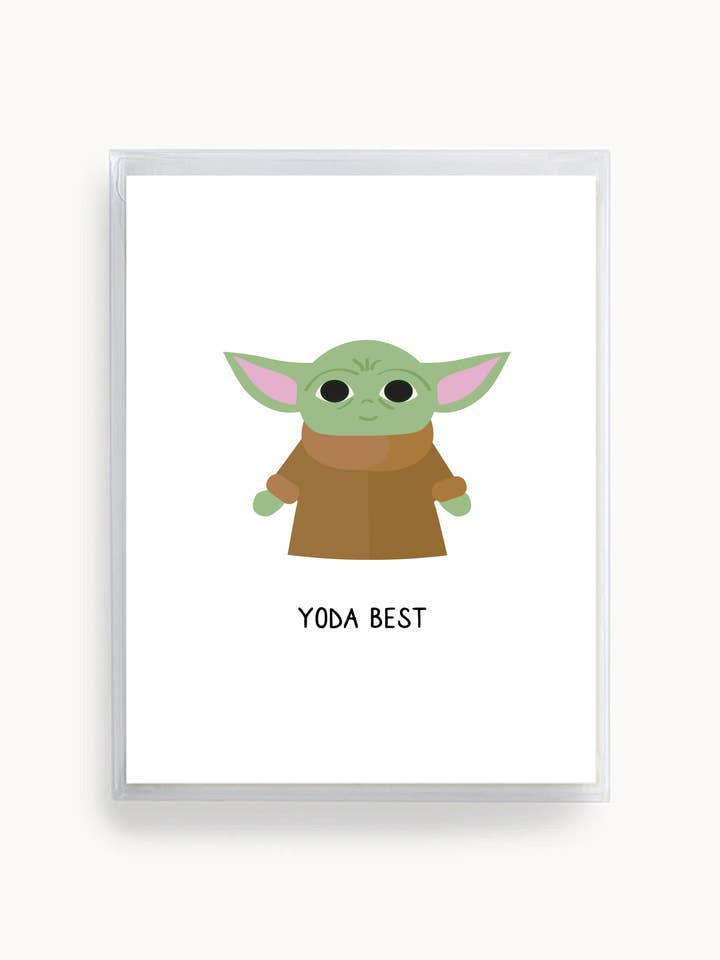 Yoda Best Card | Coffret de 6 pour la vente par Tickle Me Lavender