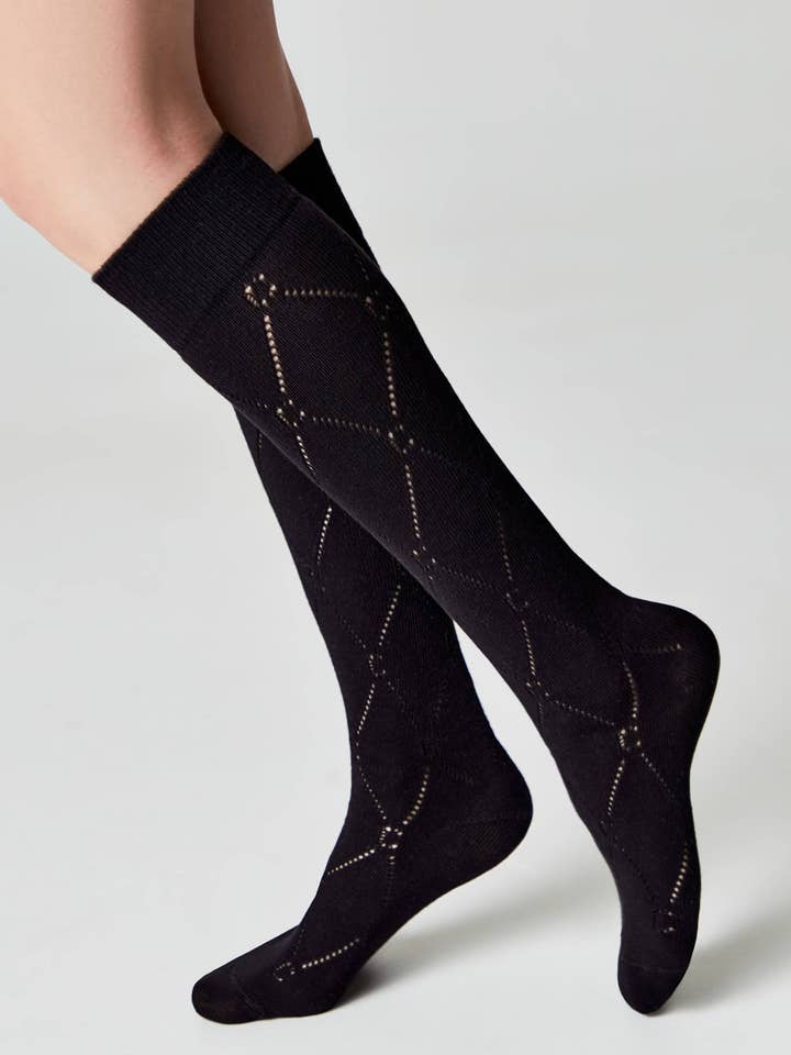 Conte Elegant - Wholesale Sokken - Dames - Katoenen Kniekousen Conte Classic 0078