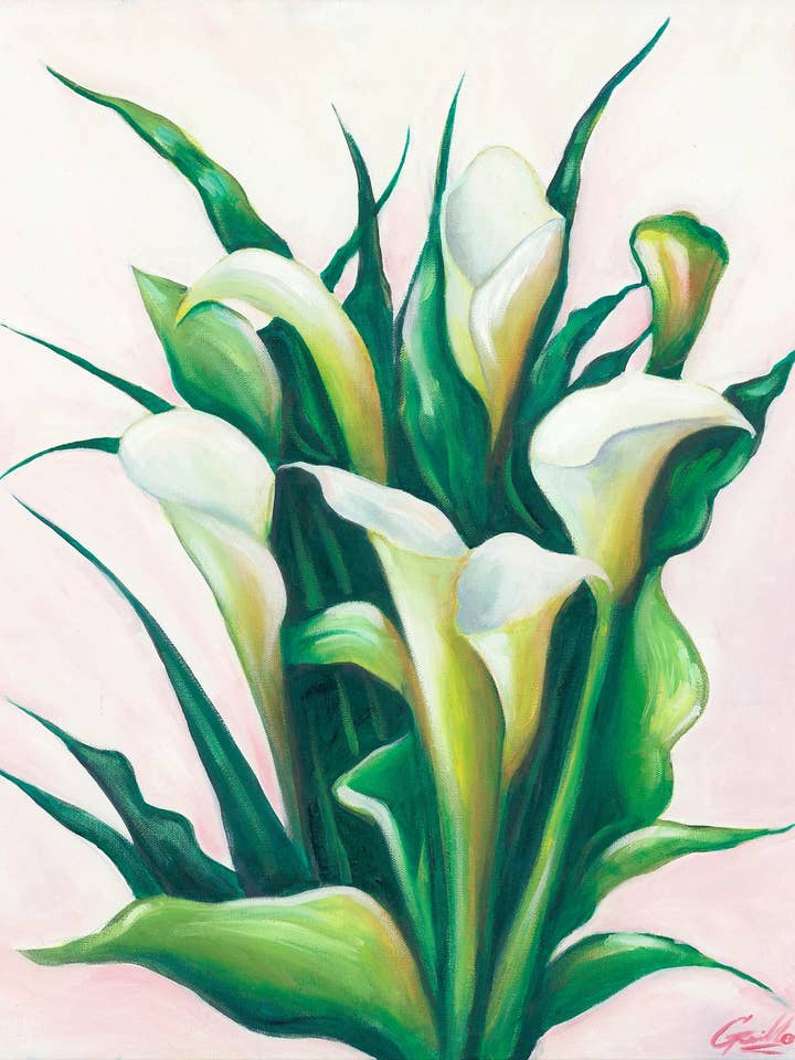 Calla Lilies - 9"x12" Archival Giclee Print for wholesale by Chris Granillo Art