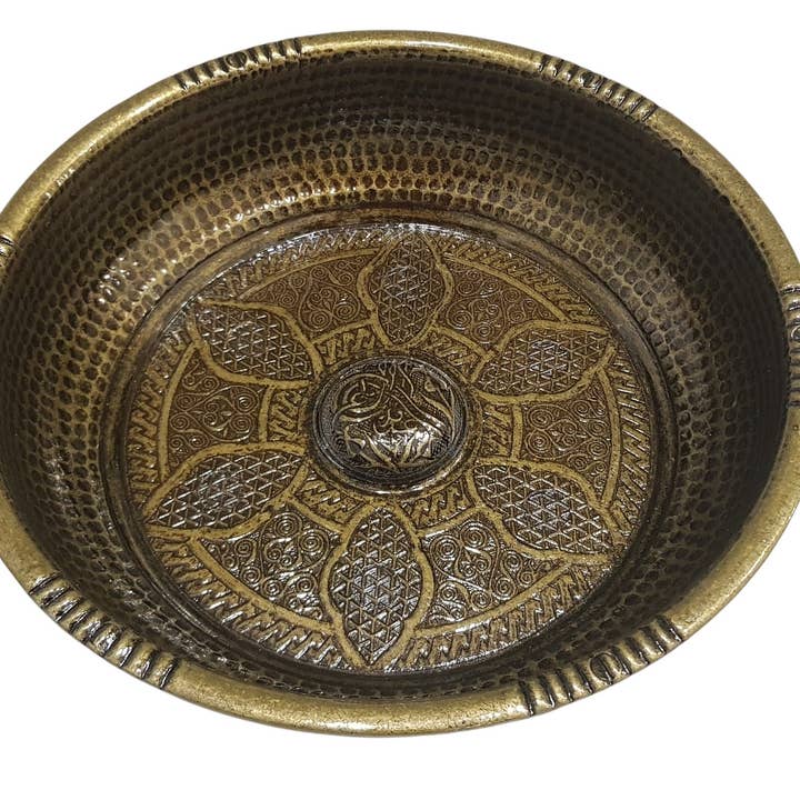 MYSTIC JEWELS - Wholesale Decorative Plate/Dish/Bowl - Turkish Handmade Authentic Turkish Bath Hamam tasi - SPA3