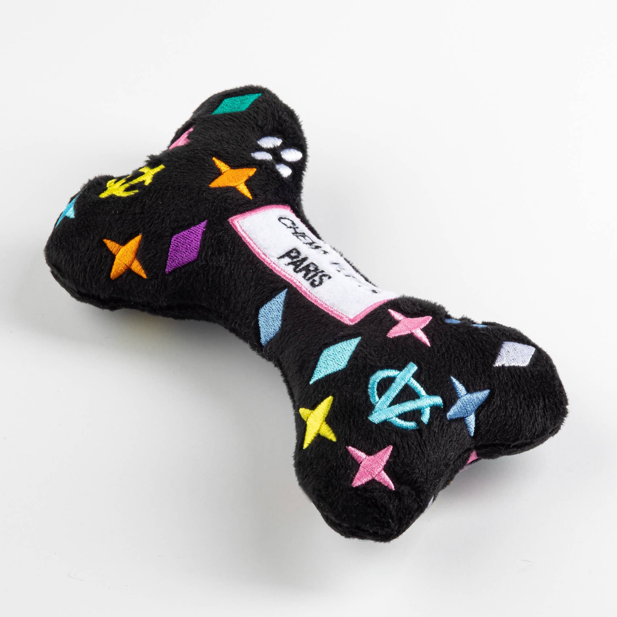 Haute Diggity Dog - Wholesale Pet Squeaky Toy - Dog - Black Monogram Chewy Vuiton Bone Squeaker Dog Toy11