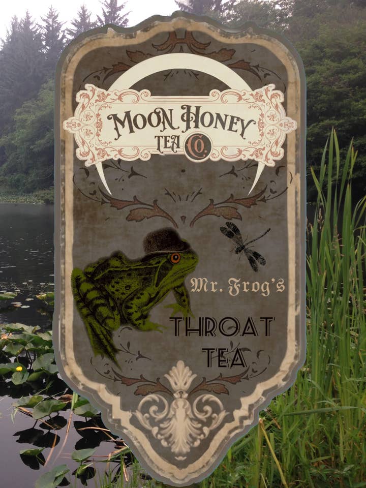 Mr.Frog's Throat Tea for wholesale by Moon Honey Tea Co.