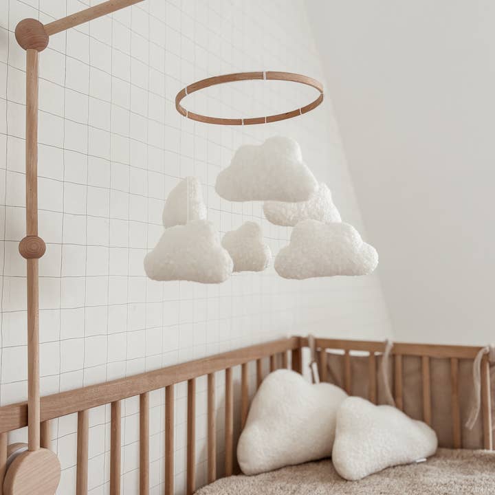 Edie & Joe - Wholesale Baby Mobile - Boucle Cloud Mobile Nursery Decor