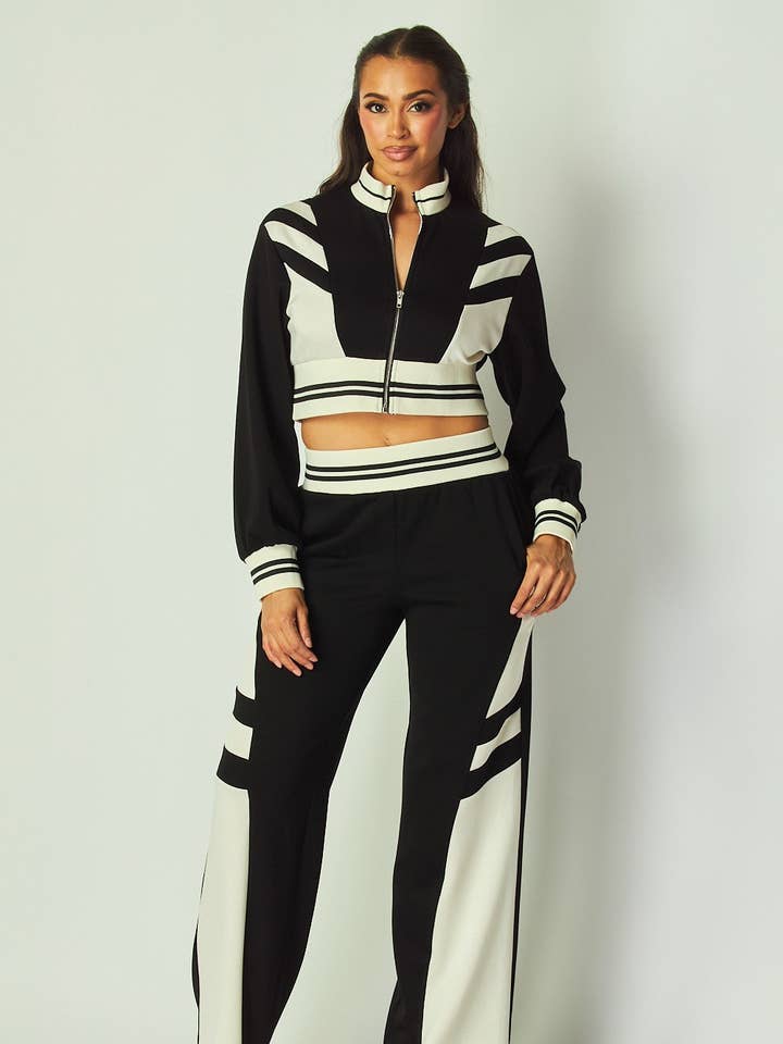Hot & Delicious - Wholesale Tracksuit - Women's - Gisela Track Jacket & Pants Set (HDC32332A)0