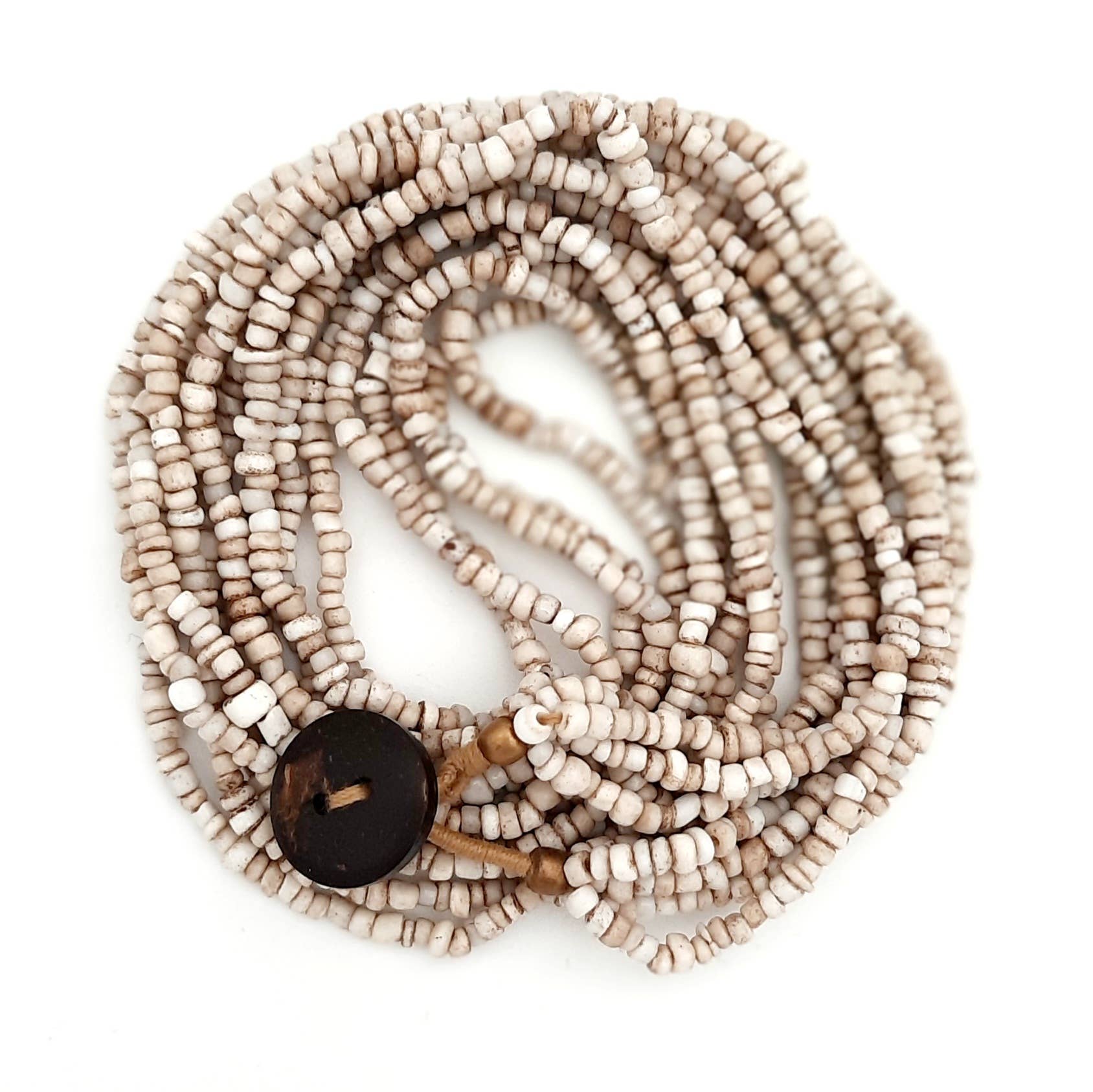 Koperberg - Vendita all'ingrosso Collane di perline/perle - Collana artigianale Bonda con perline di vetro riciclate7