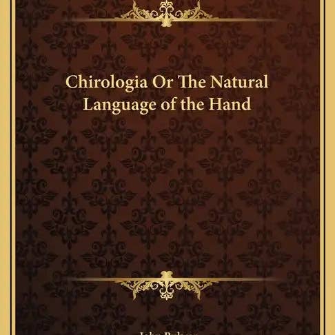 Books by splitShops - Wholesale Book - Adult - Chirologia or the Natural Language of the Hand - Paperback