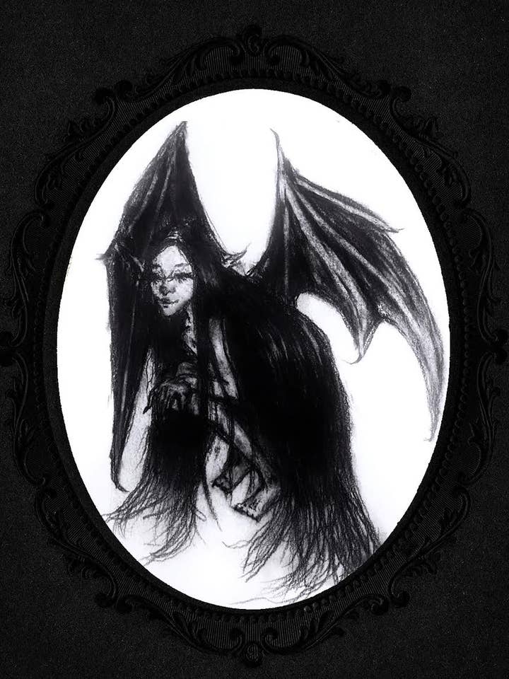 'The Succubus II' Fine Art Print - Gothic, Dark Fantasy, Halloween for wholesale by Sarai Nissan