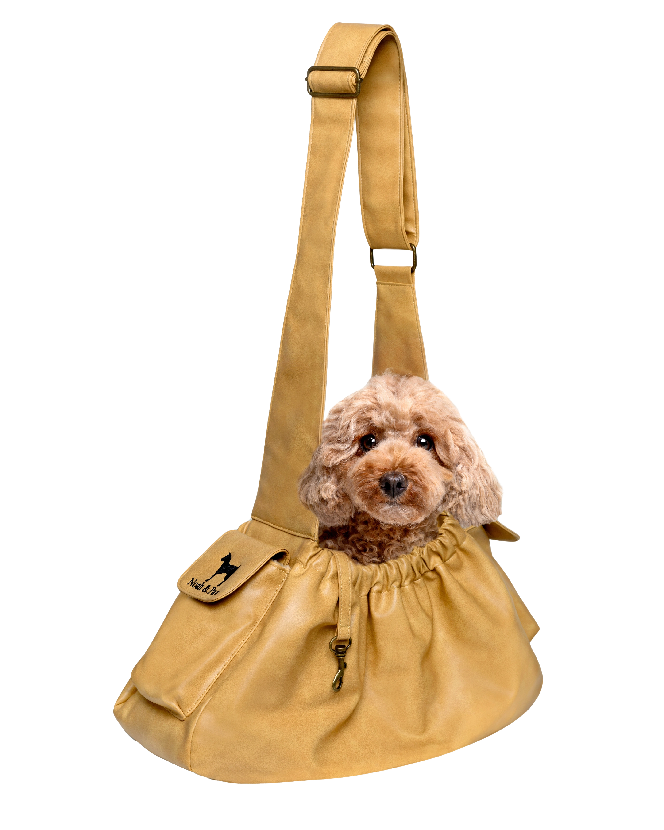 NOAH AND PAW LLC - Wholesale Pet Carrier - Cat/Dog - Vegan Leather Pet sling Carrier, Ruffle Style17