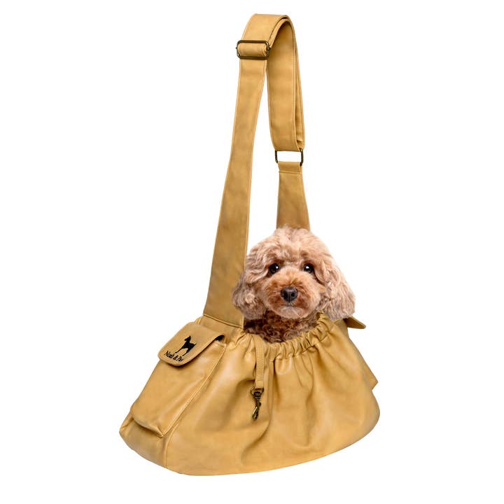 NOAH AND PAW LLC - Wholesale Pet Carrier - Cat/Dog - Vegan Leather Pet sling Carrier, Ruffle Style17