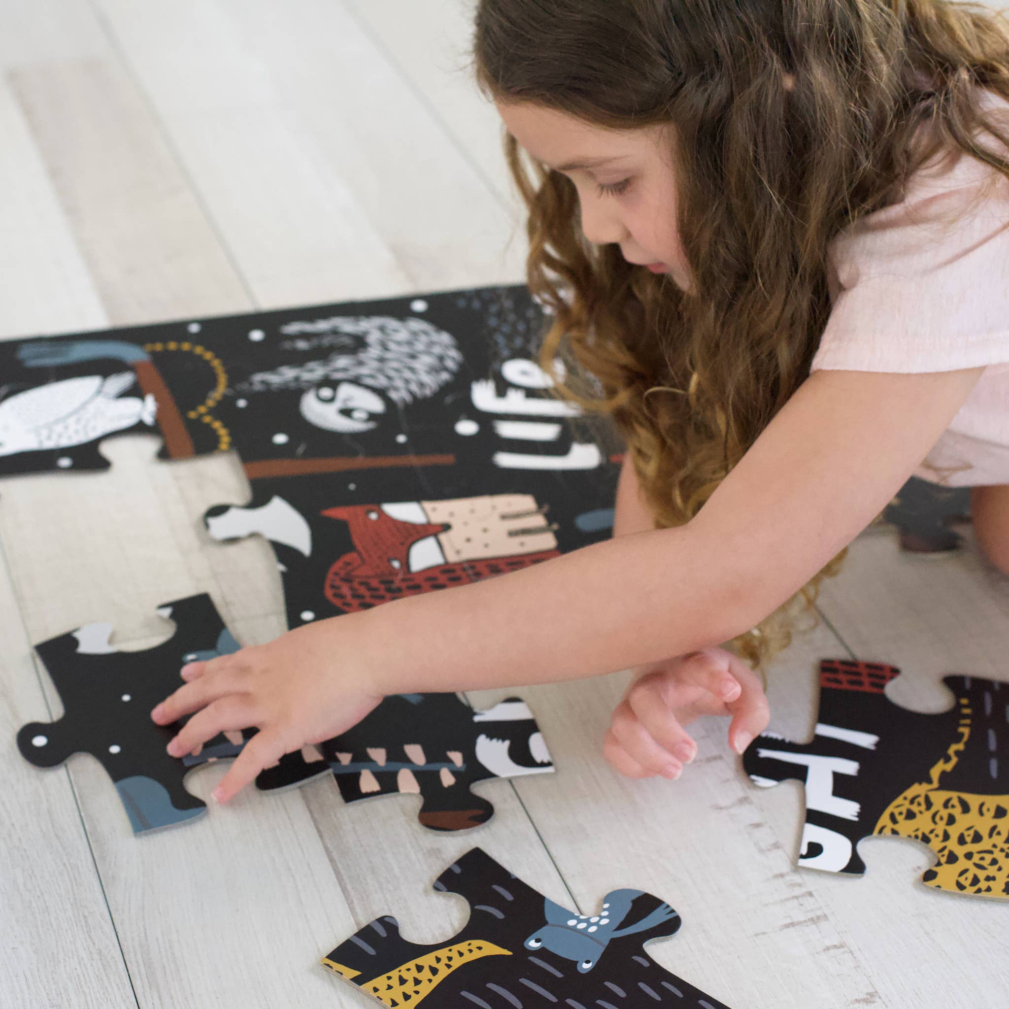 Wee Gallery - Wholesale Puzzle - Kids - Night Life Floor Puzzle2