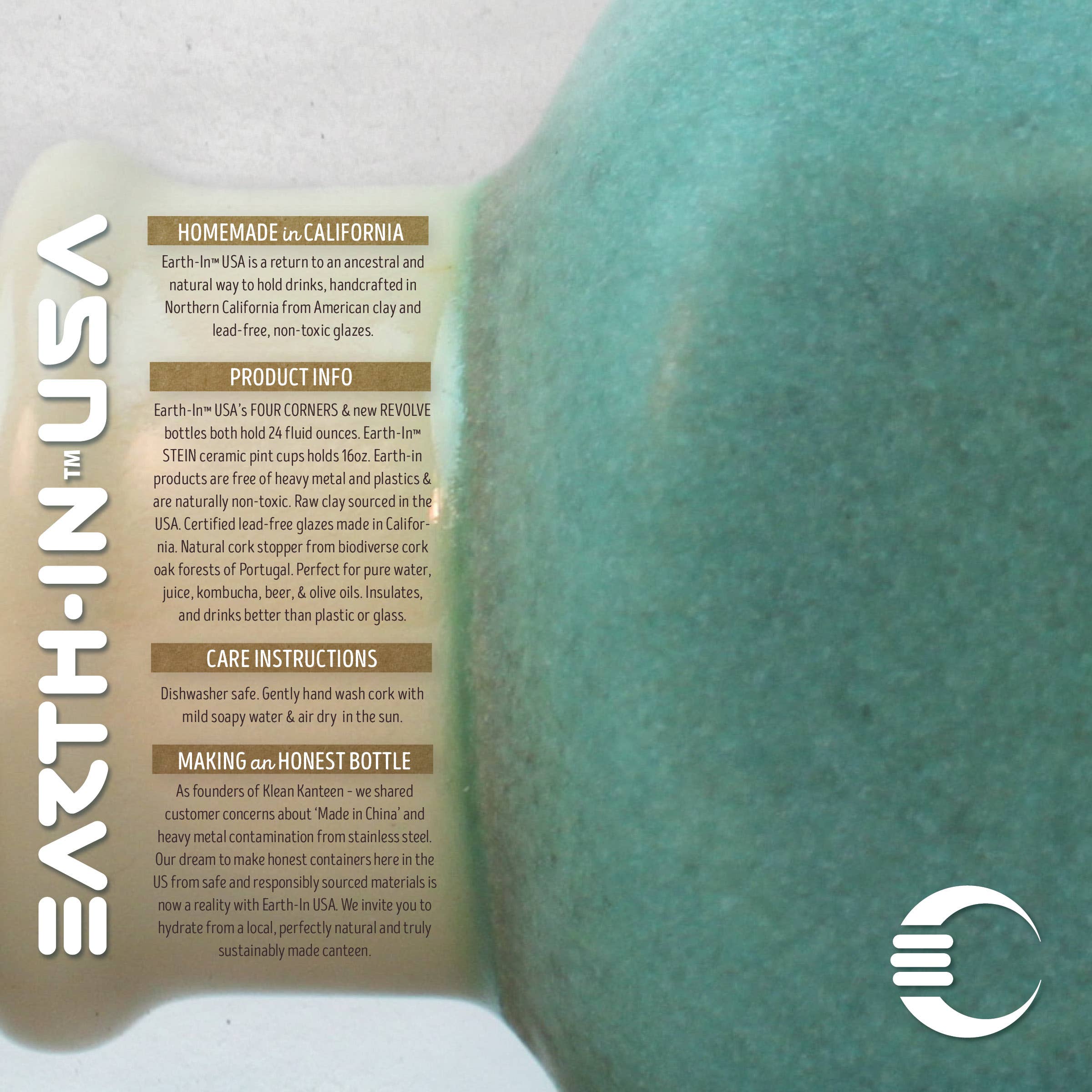 Earth-In USA - Wholesale Water Bottle - Earth-In Canteen Four Corners Water Bottle8