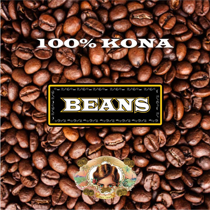 Hula Girl Products - Wholesale Coffee Beans - Hula Girl 100% Kona Coffee 7oz(198g) – Box of 6/10/20 Bags6