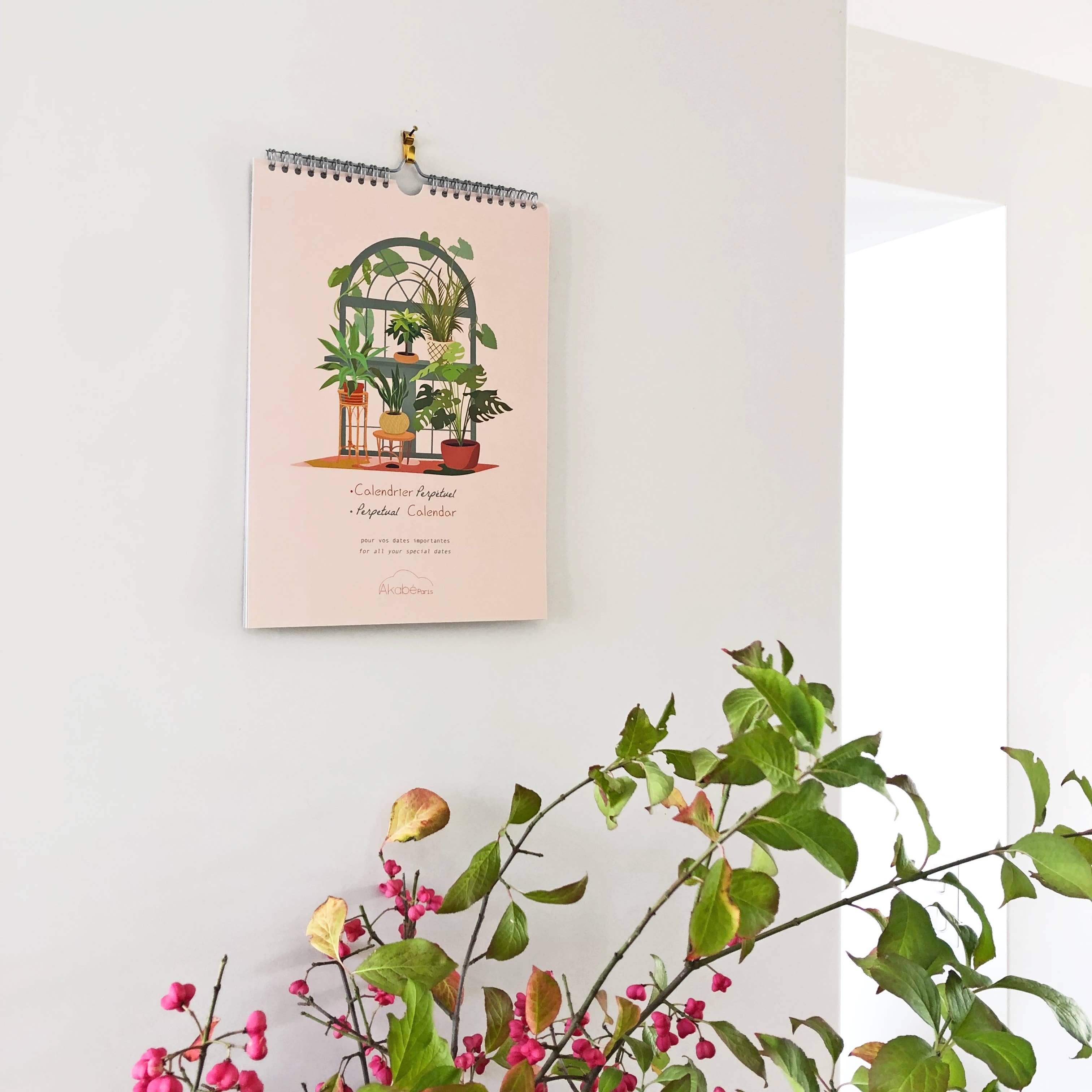 AKABE PARIS – Engroshandel Kalender – Evighedskalender med planter og blomster2