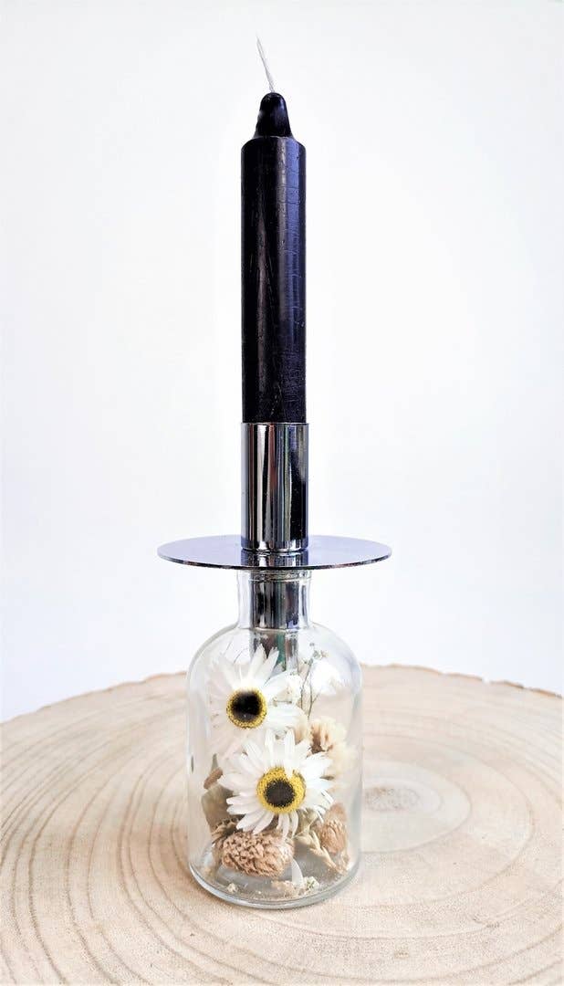 DRYdecorations – wholesale Torkade/pressade blommor – Torkade blommor i flaska från PARELWIT-kollektionen5