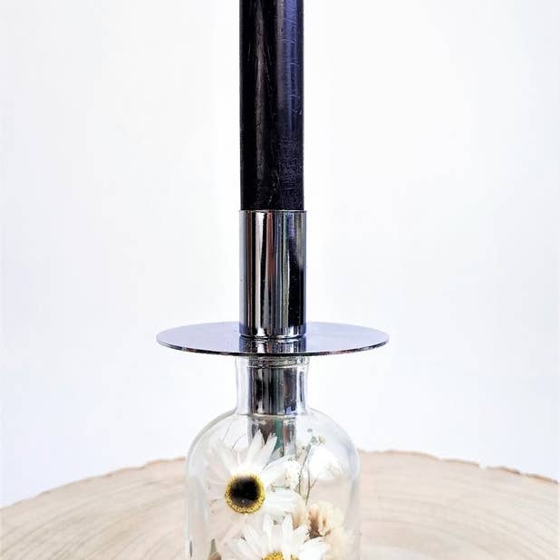 DRYdecorations - Wholesale Dried/Pressed Flowers - Droogbloemen in fles collectie PARELWIT5