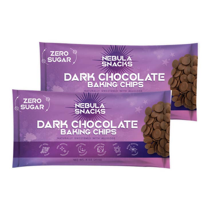 Dark Chocolate Baking Chips for wholesale by Nebula Snacks