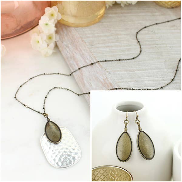 Vintage & Matte Silver Hammered Bundle for wholesale by Seasons Jewelry