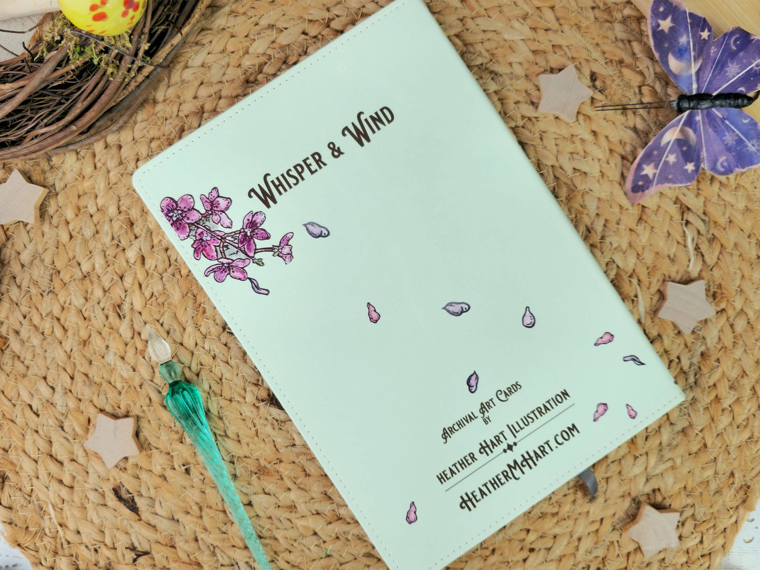 Wings of Fantasy – wholesale Journal och dagbok – Whisper and Wind Flying Fox Journal | A5 Veganskt Läderanteckningsbok | Present för Fantasy- och Naturälskare | Resedagbokspresent | Present till Författare1