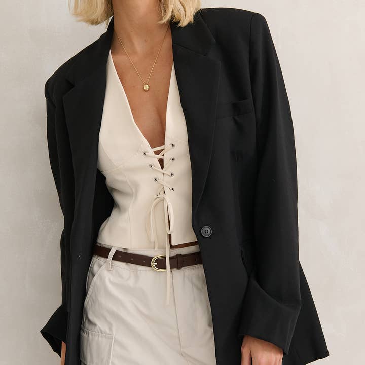 Angels Whisper Accessories - Wholesale Belt – Women's - Lomance Skinny Belt in Brown/Gold 1