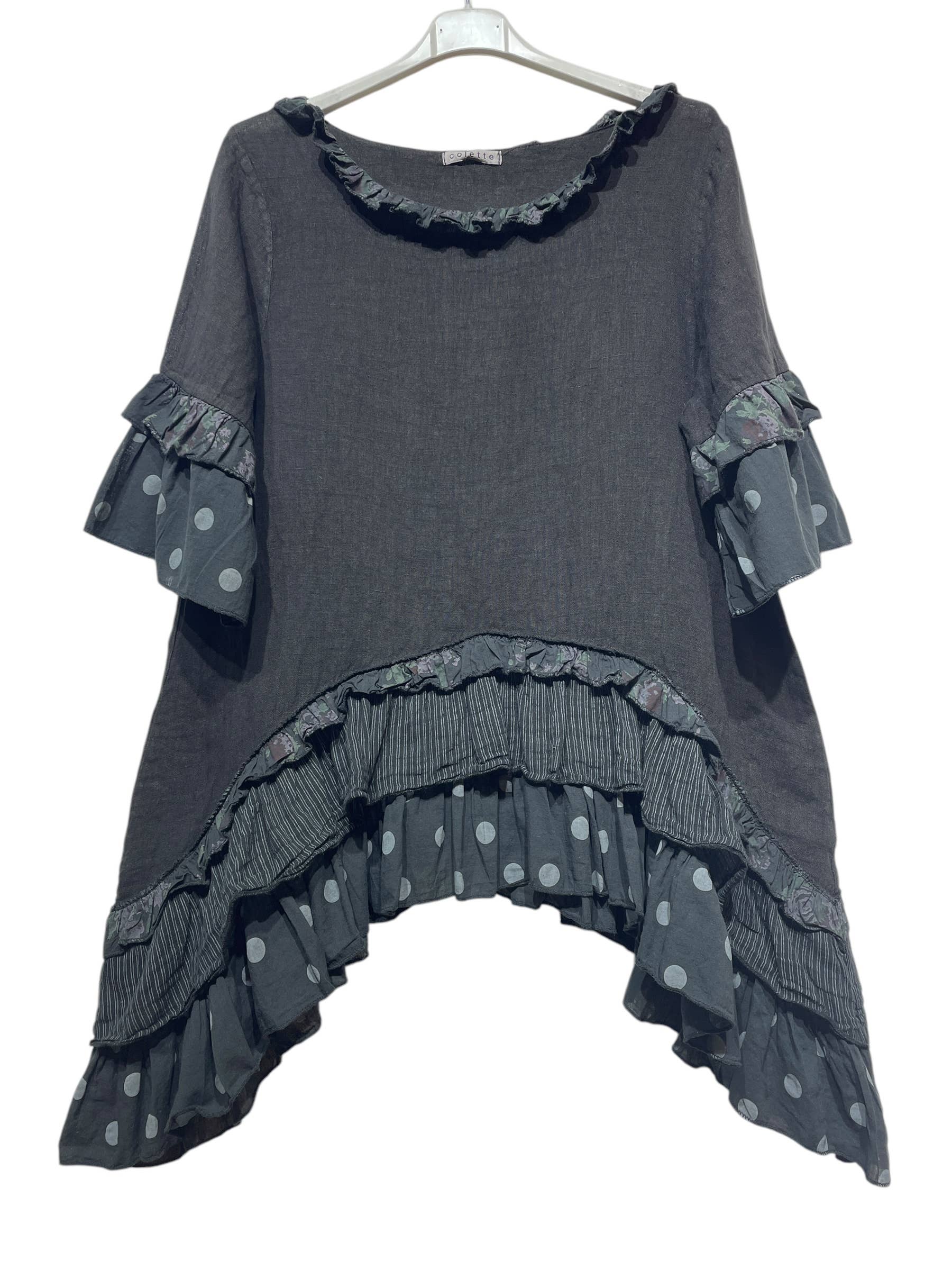 LINEN & COTTON HOUSE - Wholesale Jurk - Dames - JURK IN LINNEN 86128